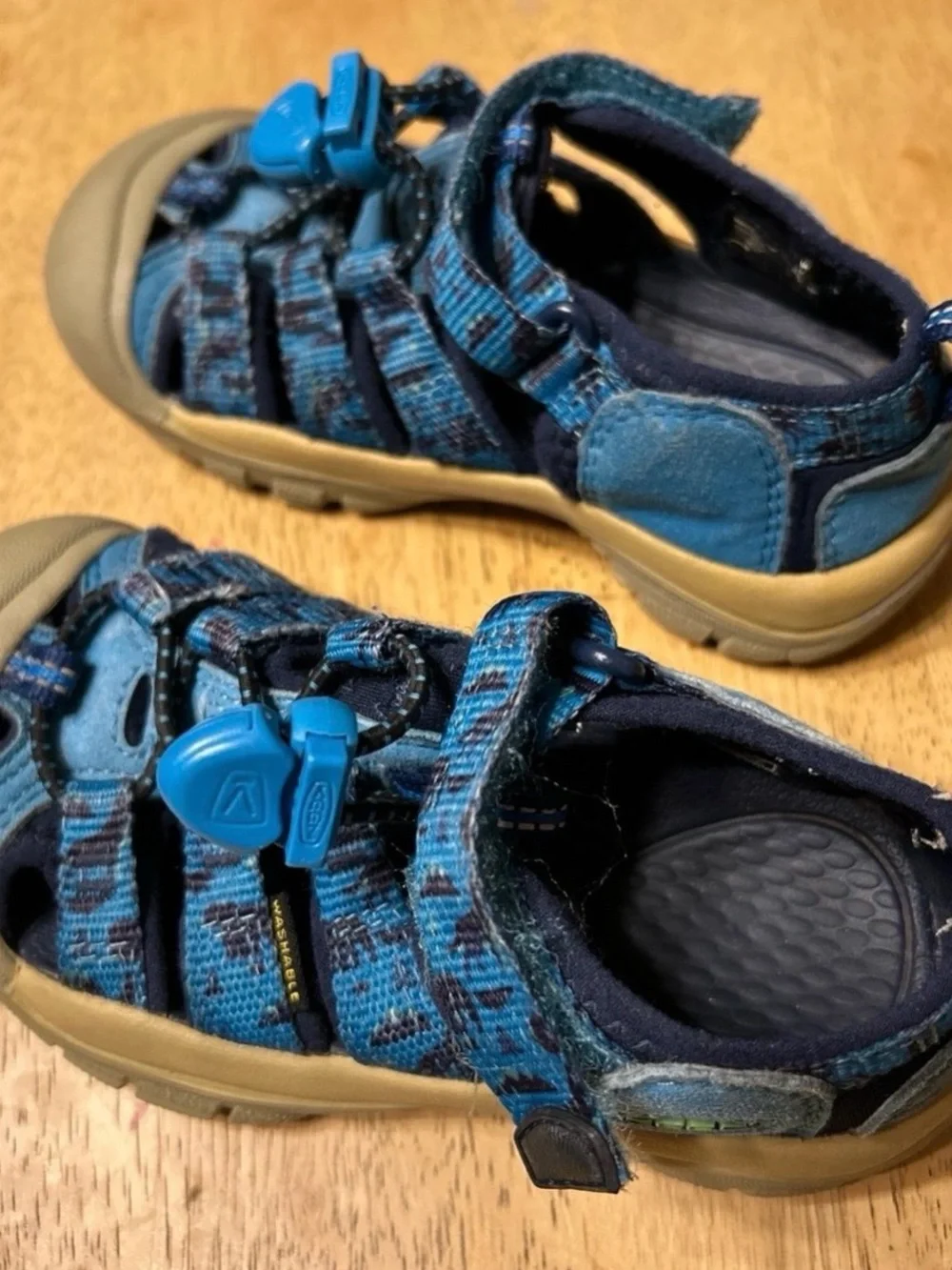 Keen Sandals for Boys, Size 10, color Blue, Gently Used.